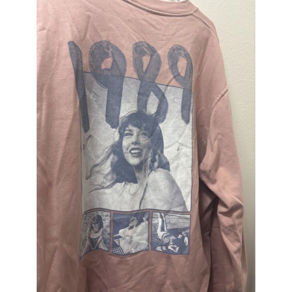 Taylor Swift 1989 Pink Sweatshirt Crewneck size 2XL XXL Taylor's version merch - Picture 2 of 5